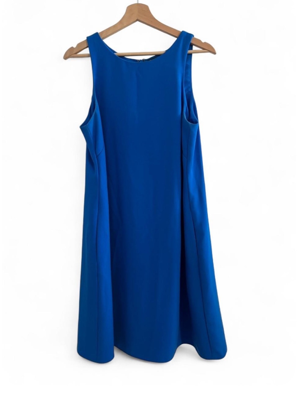 Ralph Lauren Size 10 Royal Blue Sleeveless Midi A-Line Dress